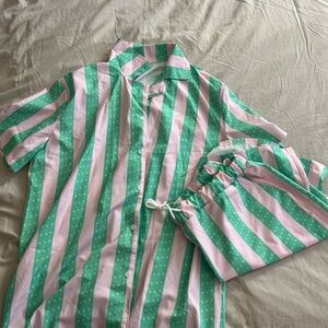 Ken beach costume - Striped Pink and Green Set